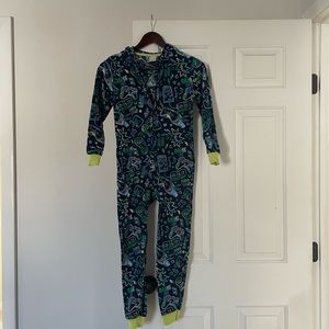 Kids’ video game themed hooded fleece pajamas—medium
